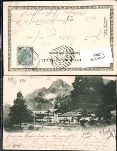 127088,Trentino Gruss aus Schluderbach im Ampezzothal Südtirol 900