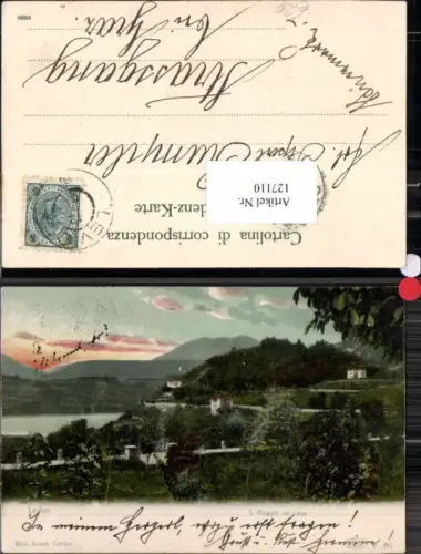 127110,Trentino Levico San Biaggio col Lago 1900