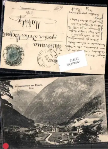 127119,Trentino Franzensfeste a.d. Brennerbahn am Eisack Südtirol 1900