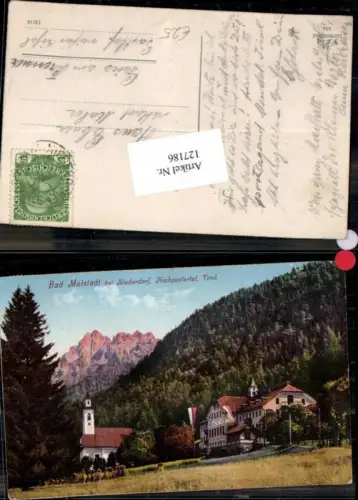 127186,Trentino Bad Maistadt bei Niederdorf im Pustertal Hochpustertal Südtirol pub Werth 884