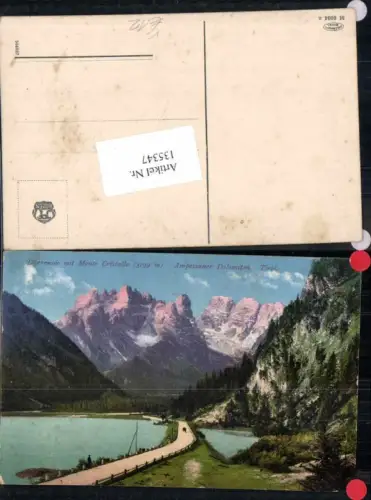 135347,Trentino Dürrensee Monte Cristallo Ampezzo Cortina Dolomiten Ampezzaner