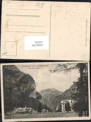 135353,Trentino Schluderbach Ampezzothal Hotel Hans Ploner