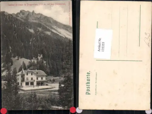 135355,Trentino Gasthaus Brückele im Pragsertal Prags Dürrenstein