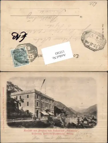 135383,Trentino Aussicht v. Pension Germania in Gries Bozen 1899