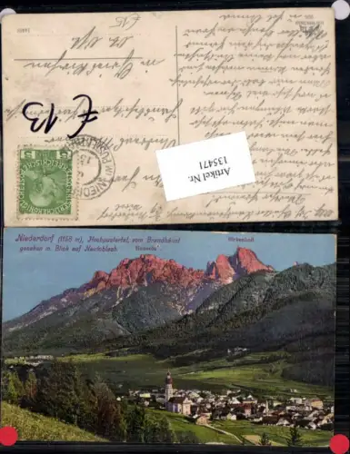 135471,Trentino Niederdorf Hochpusterthal Pustertal Neutoblach Toblach