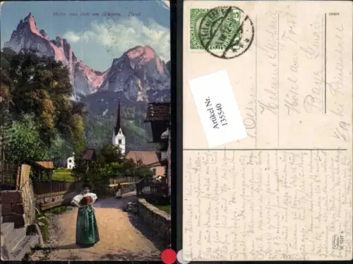 135540,Trentino Motiv aus Seis am Schlern