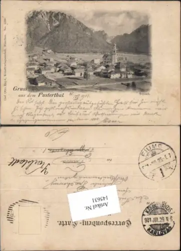 145631,Trentino Gruss aus dem Pusterthal Toblach 1900