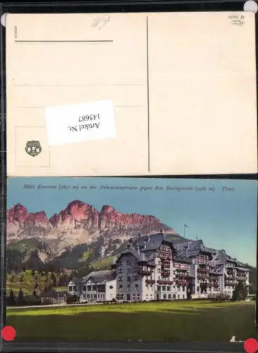 145687,Trentino Hotel Karersee Latemar Dolomitenstrasse Rosengarten
