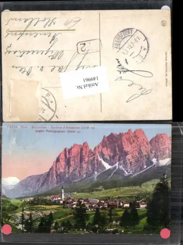 149961,Trentino Dolomiten Cortina Ampezzo Pomagognon