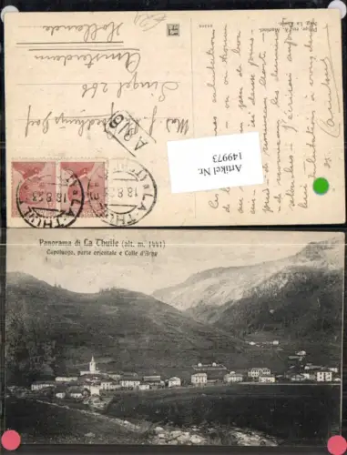 149973,Trentino Panorama di La Thuile Capoluogo parte orientale Colle Arpy