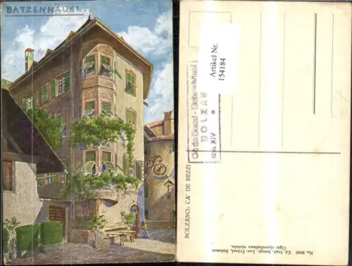 154184,Trentino Bolzano Ca de Bezzi Künstler Ak sign H K Braun