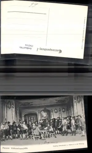 154316,Trentino Meran Meraner Volksschauspiele Empfang Eisensteckers Sieberers i. d. Hofburg Schauspieler i. Südtiroler
