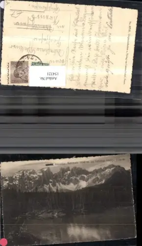 154321,Trentino Dolomiten Karerseee m. Latemar Gruppe 1923