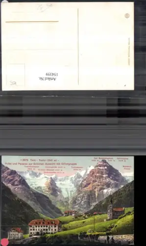 154359,Trentino Trafoi Hotel u. Pension Schönen Aussicht m. Ortlergruppe Ortler Gipfelkarte