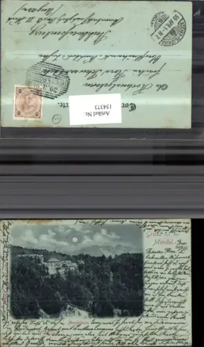 154373,Trentino Gruß v. d. Mendel Mendelpass Bozen Dolomiten 1899