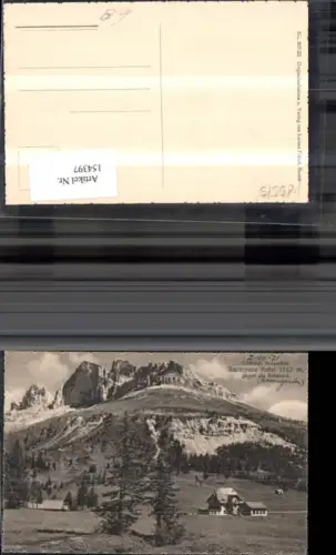 154397,Trentino Karerpass Hotel geg d. Rotwand Rosengarten Deutschnofen 1921 Dolomiten