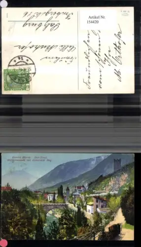 154420,Trentino Meran Gilfpromenade m. Steinernen Steg