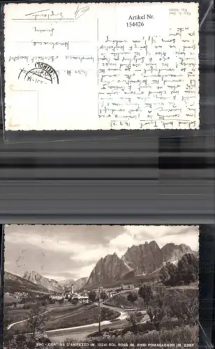 154426,Trentino Cortina d Ampezzo Col Rosa Pomagagnon 1957