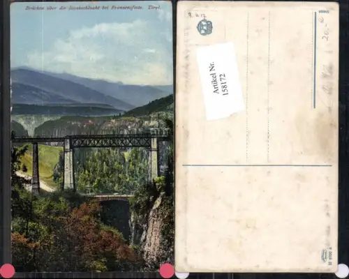 158172,Trentino Brücken Eisakschlucht bei Franzensfeste Dolomiten