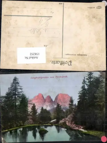 158252,Trentino Langkofelgruppe Langkofel Pordoijoch b. Sexten