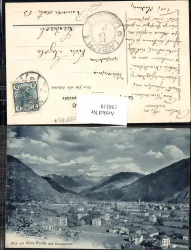 158319,Trentino Gries bei Bozen Rosengarten