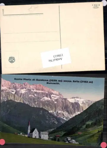 158613,Trentino Santa Maria di Gardena verso sella Dolomiten