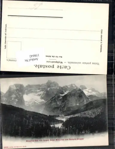 158642,Trentino Misurina See Grand Hotel bei Landro