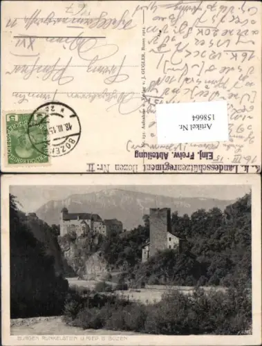 158664,Trentino Runkelstein Schloss m. Ried bei Bozen