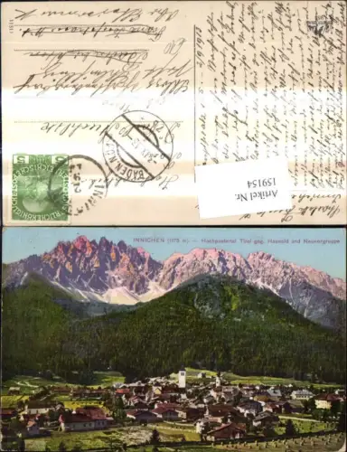 159154,Trentino Bolzano Innichen Hochpustertal Tirol geg. Haunold u. Neunergruppe