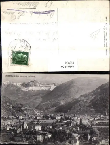 159331,Trentino Bolzano Bolzano Gries verso le Dolomiti Bozen