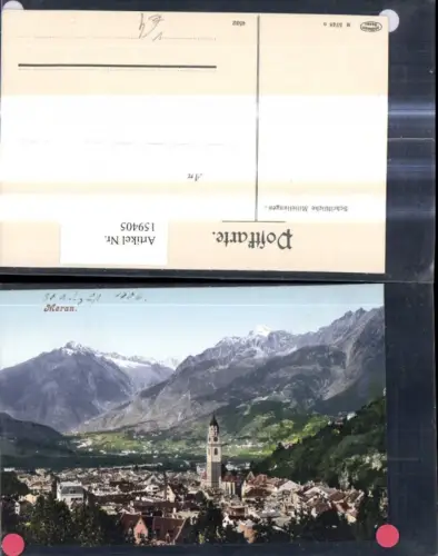 159405,Trentino Bolzano Meran Merano Teilansicht pub Joh. F. Amonn M 5748 n