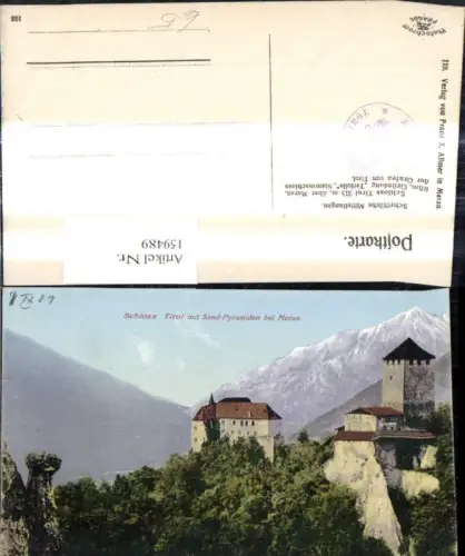 159489,Trentino Bolzano Meran Merano Schloss Tirol m. Sandpyramiden