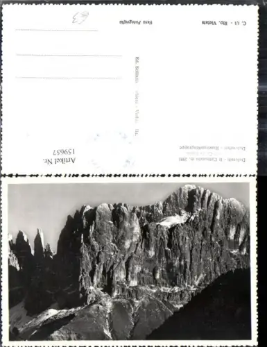 159657,Foto Ak Trentino Bolzano Dolomiti Il Catinaccio col Croda Laurin Rosengartengruppe Cortina d Ampezzo