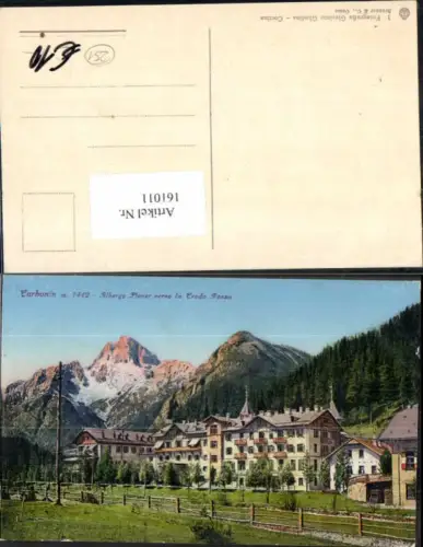 161011,Trentino Carbonin Albergo Ploner verso Croda Rossa Dolomiten Cortina