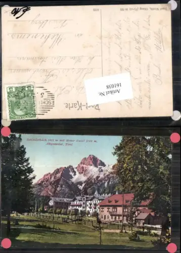 161038,Trentino Schluderbach Ampezzo Cortina Hoher Gaisl pub Werth M 322