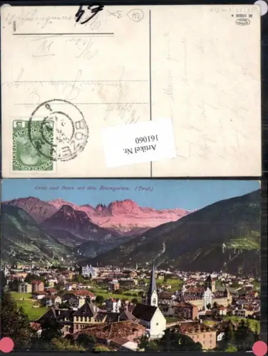 161060,Trentino Gries Bozen Rosengarten Dolomiten
