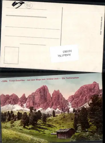161083,Trentino Tiroler Dolomiten Grödner Joch Gröden Tschlerspitzen
