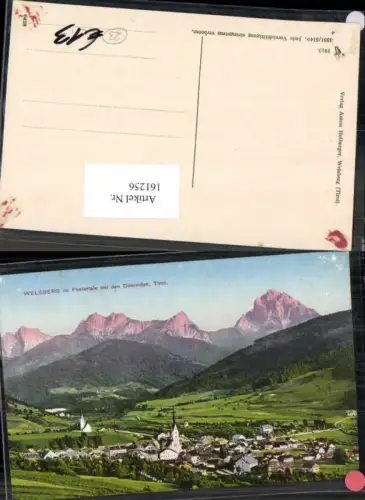 161256,Trentino Welsberg Pustertal Dolomiten 1912