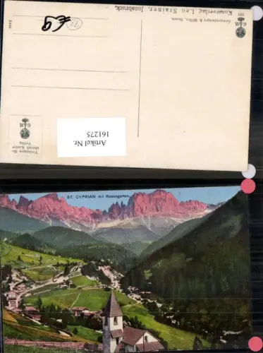 161275,Trentino St Cyprian m. Rosengarten Dolomiten pub Gerstenberger Nr 237