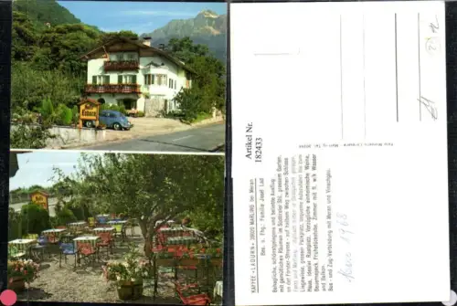 182433,Trentino Marling b. Meran Kaffee Ladurn Mehrbildkarte