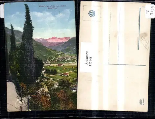 182445,Trentino Motiv aus Gries b. Bozen Südtirol Teilansicht