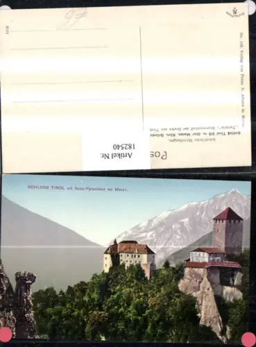 182540,Trentino Schloss Tirol m. Sand-Pyramiden b. Meran