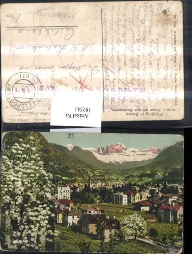 182541,Trentino Bozen Gries m. d. Rosengarten i. Frühling