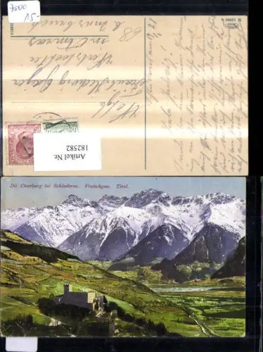 182582,Trentino Churburg b. Schluderns Vintschgau Ansicht 1921
