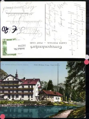 182594,Trentino Hotel Wildsee i. Prags i. Tirol