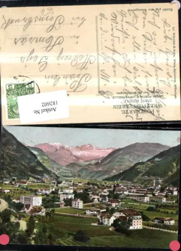 182602,Trentino Bozen geg. d. Rosengarten pub Würthle e Sohn 791