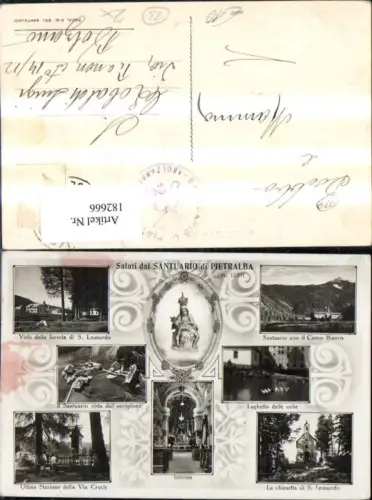 182666,Trentino Saluti dal Santurario di Pietralba Mehrbild Ak