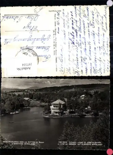 197334,Trentino Wolfsgruben See a. Ritten b. Bozen u. Gasthof Miralago Lago di Costalovara Renon