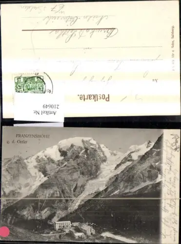 210649,Trentino Franzenshöhe g. d. Ortler Stilfserjoch Sulden