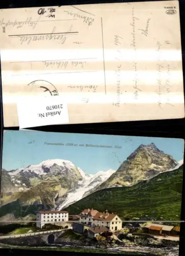 210670,Trentino Franzenshöhe m. Stilfserjochstrasse Sulden